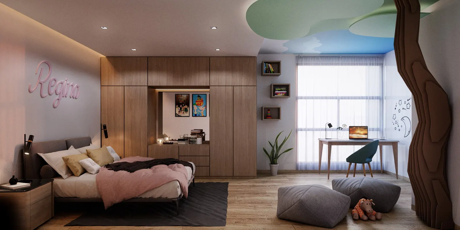 Open Kitchen & Living